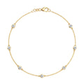 Bayberry Luxe 7 Diamond Bracelet in 14k Gold (April)