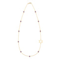 Bayberry Amethyst Star of David Necklace in 14k Gold (February)