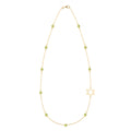 Bayberry Peridot Star of David Necklace in 14k Gold (August)