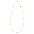 Bayberry Sapphire Star of David Necklace in 14k Gold (September)