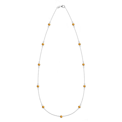 Bayberry 11 Citrine Necklace in 14k Gold (November)