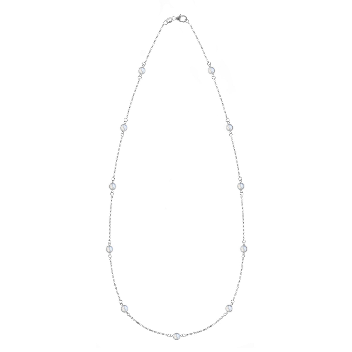 Bayberry 11 Moonstone Necklace in 14k Gold (June)