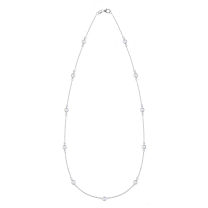 Bayberry 11 Moonstone Necklace in 14k Gold (June)