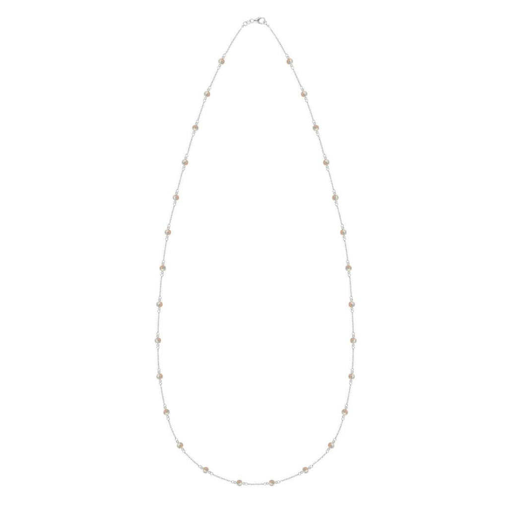 Bayberry Opal Long Necklace in 14k Gold (October)