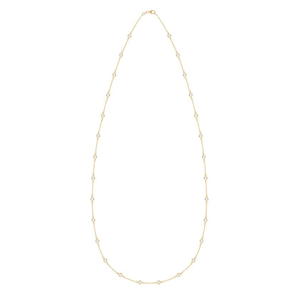 Bayberry Birthstone Long Necklace in 14k Gold