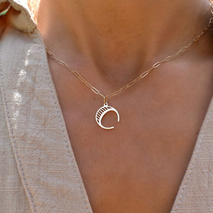 Essex Letter C Pendant in 14k Gold