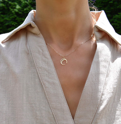 Essex Letter C Pendant in 14k Gold