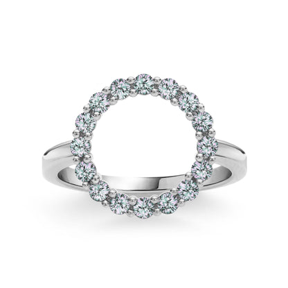Rosecliff Circle Alexandrite Ring in 14k Gold (June)