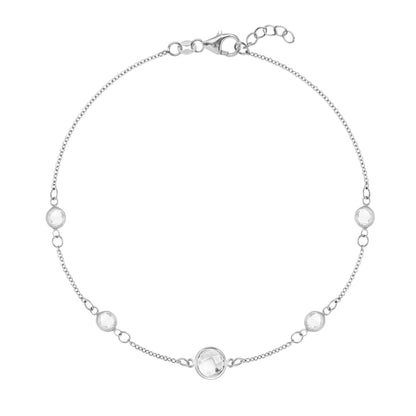 1 Grand & 4 Petite Birthstone Bracelet in 14k Gold