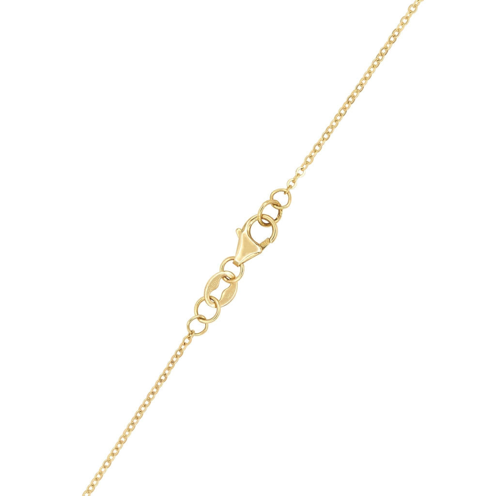 Rosecliff White Topaz Mini Necklace in Solid 14k Gold (April)