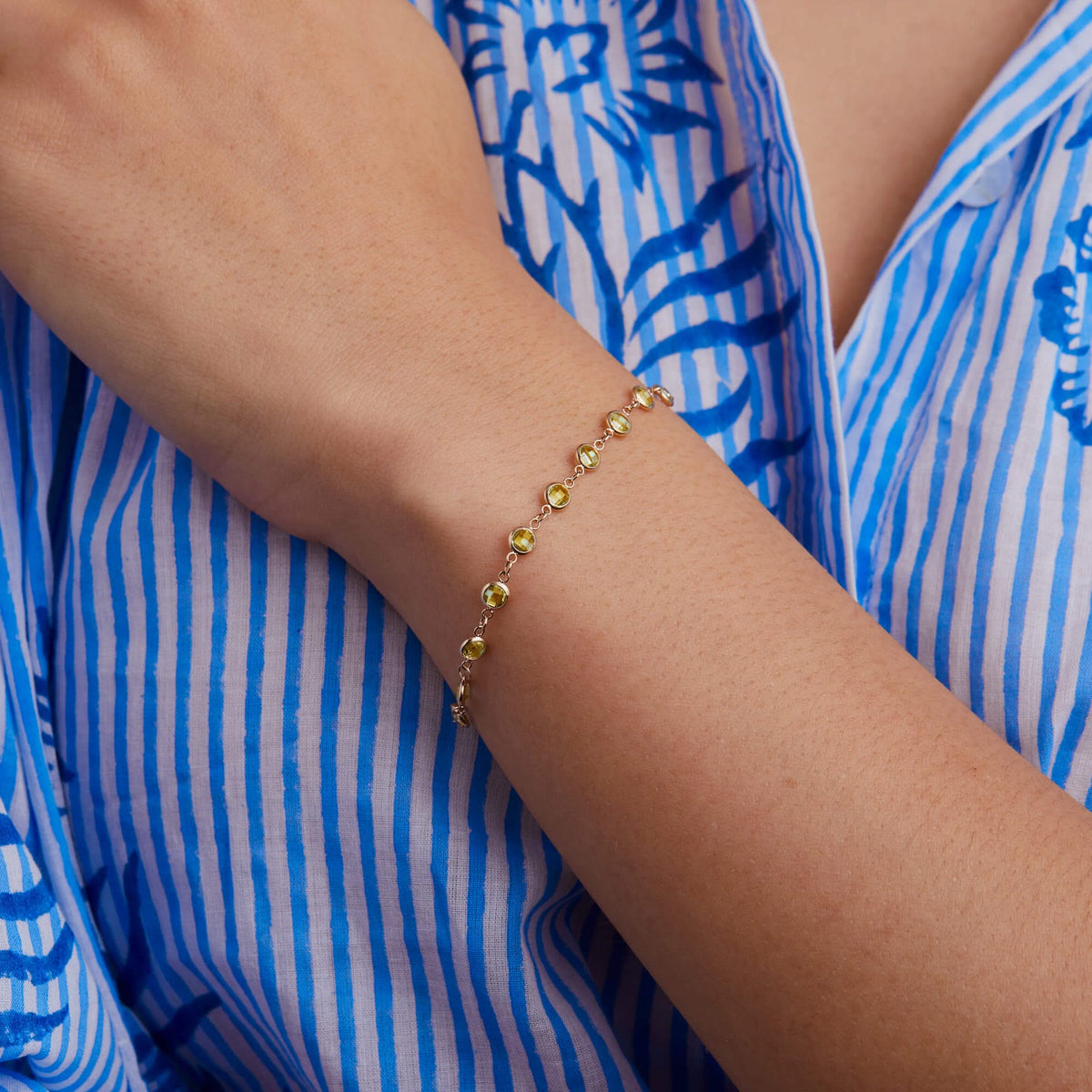 Newport Birthstone Bracelet in 14k Gold