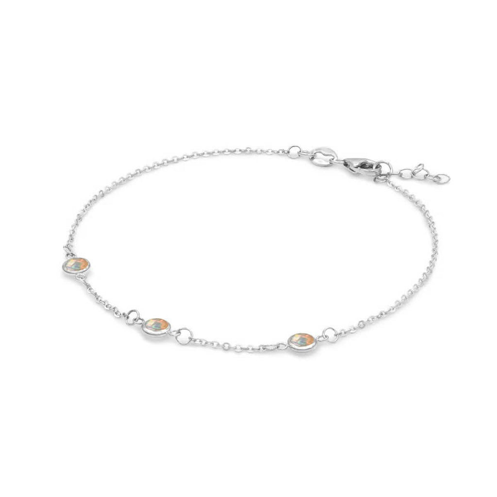 Bayberry 3 Opal Bracelet in 14k Gold (October)