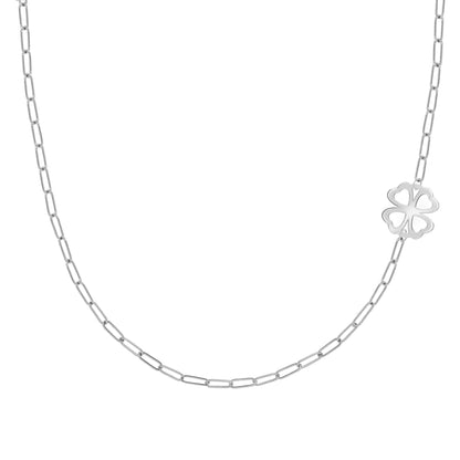 Clover Adelaide Mini Necklace in 14k Gold