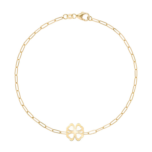 Clover Adelaide Mini Bracelet in 14k Gold