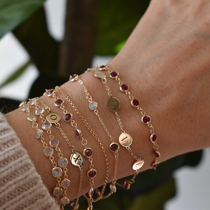 XOXO Ruby Bracelet in 14k Gold