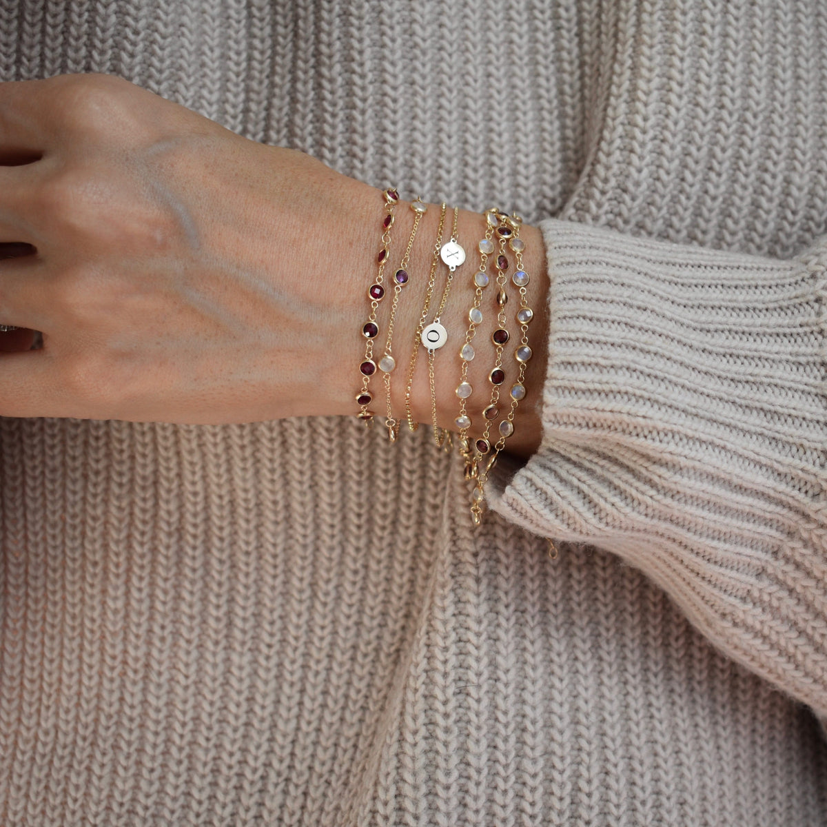 XOXO Ruby Bracelet in 14k Gold