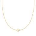 Chai Disc Necklace in 14k Gold