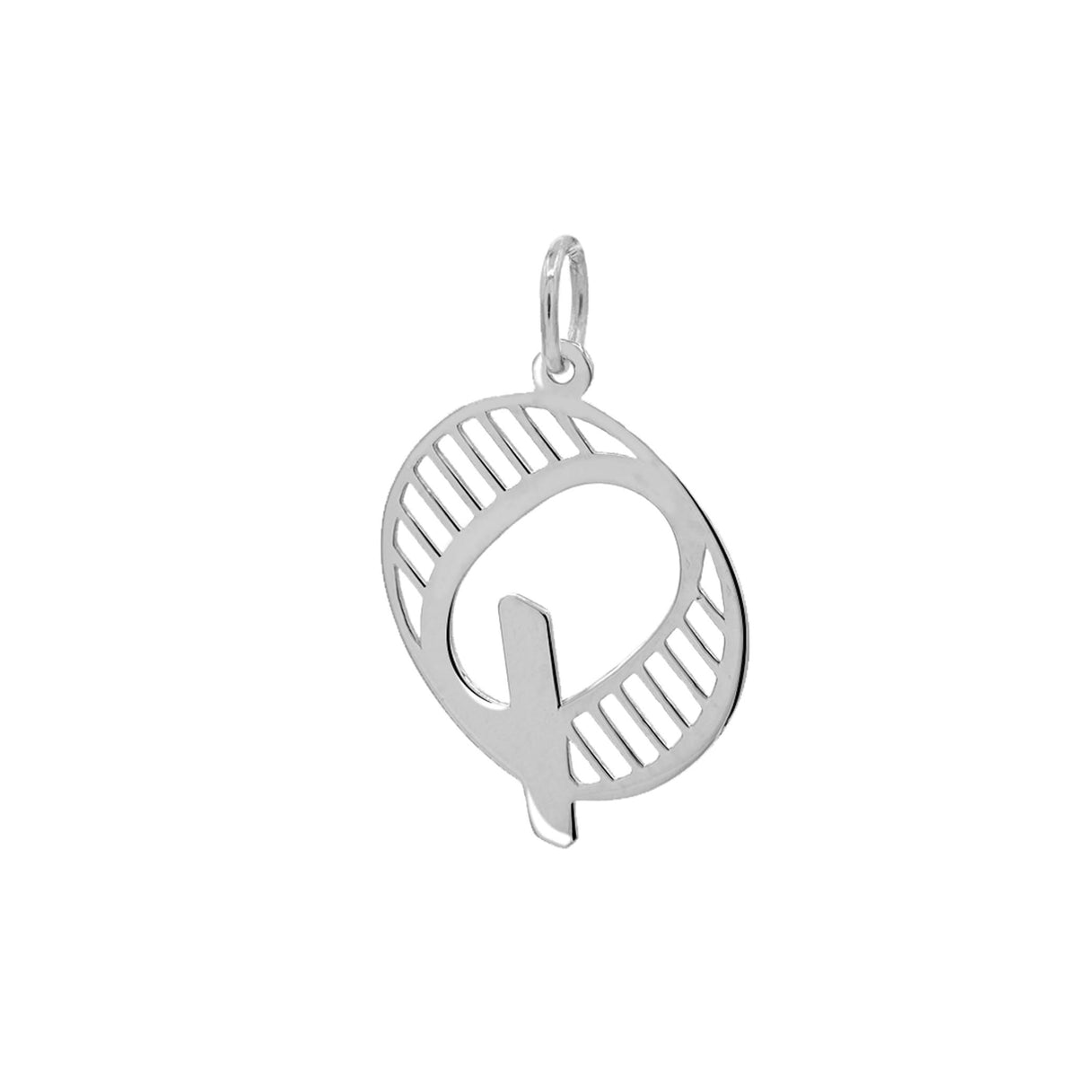 Essex Letter Q Pendant in 14k Gold