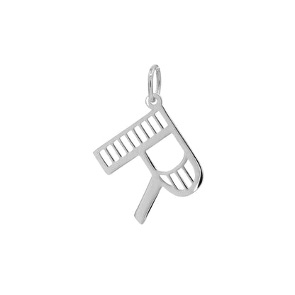 Essex Letter R Pendant in 14k Gold