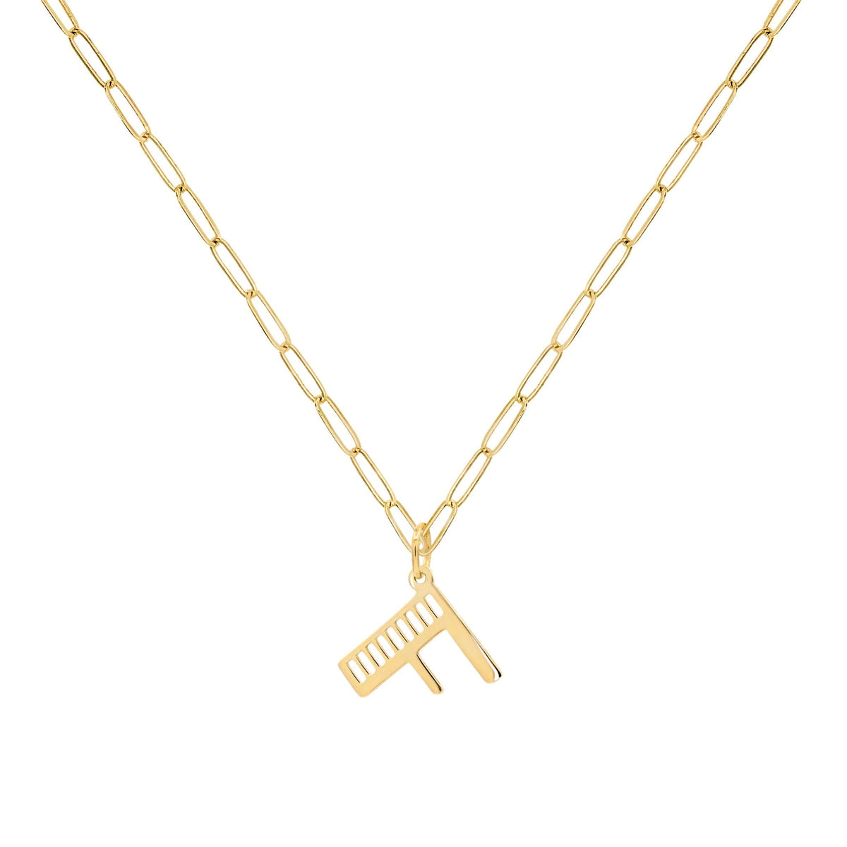 Essex Letter F Pendant in 14k Gold