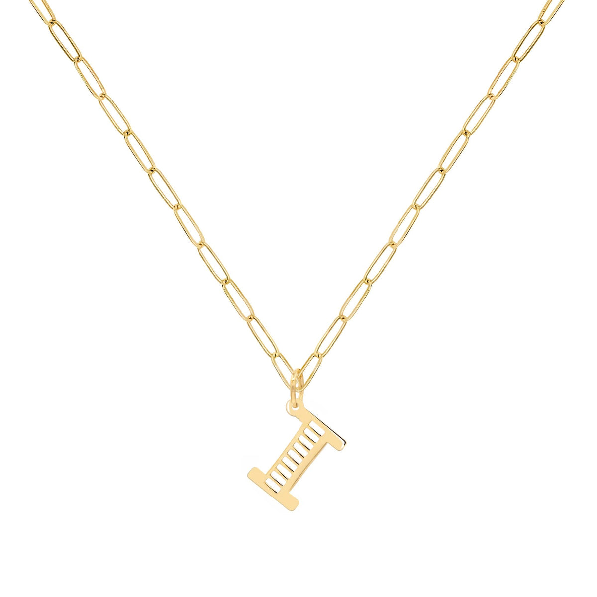 Essex Letter I Pendant in 14k Gold