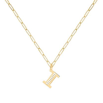 Essex Letter I Pendant in 14k Gold