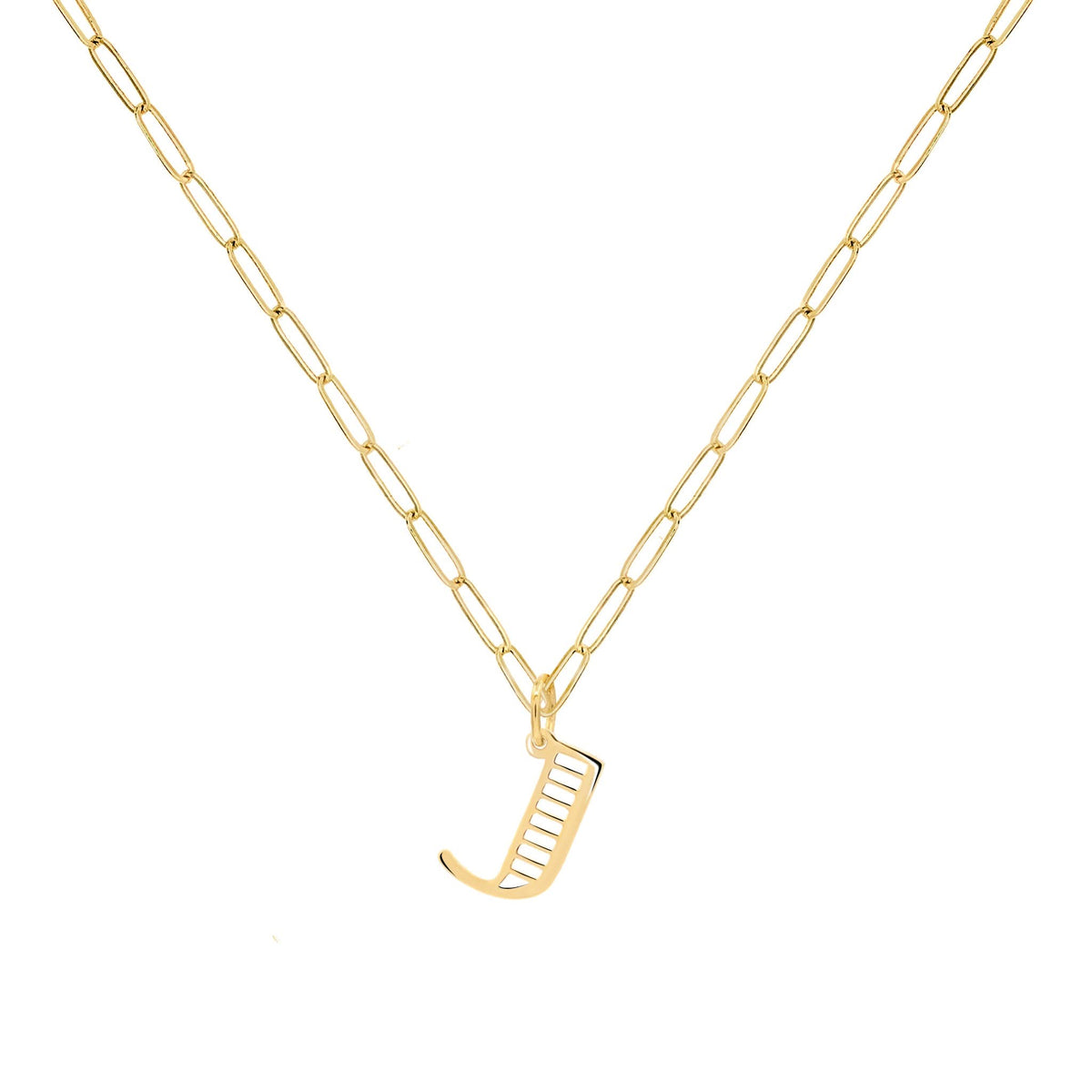 Essex Letter J Pendant in 14k Gold