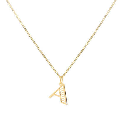 Essex Letter A Pendant in 14k Gold