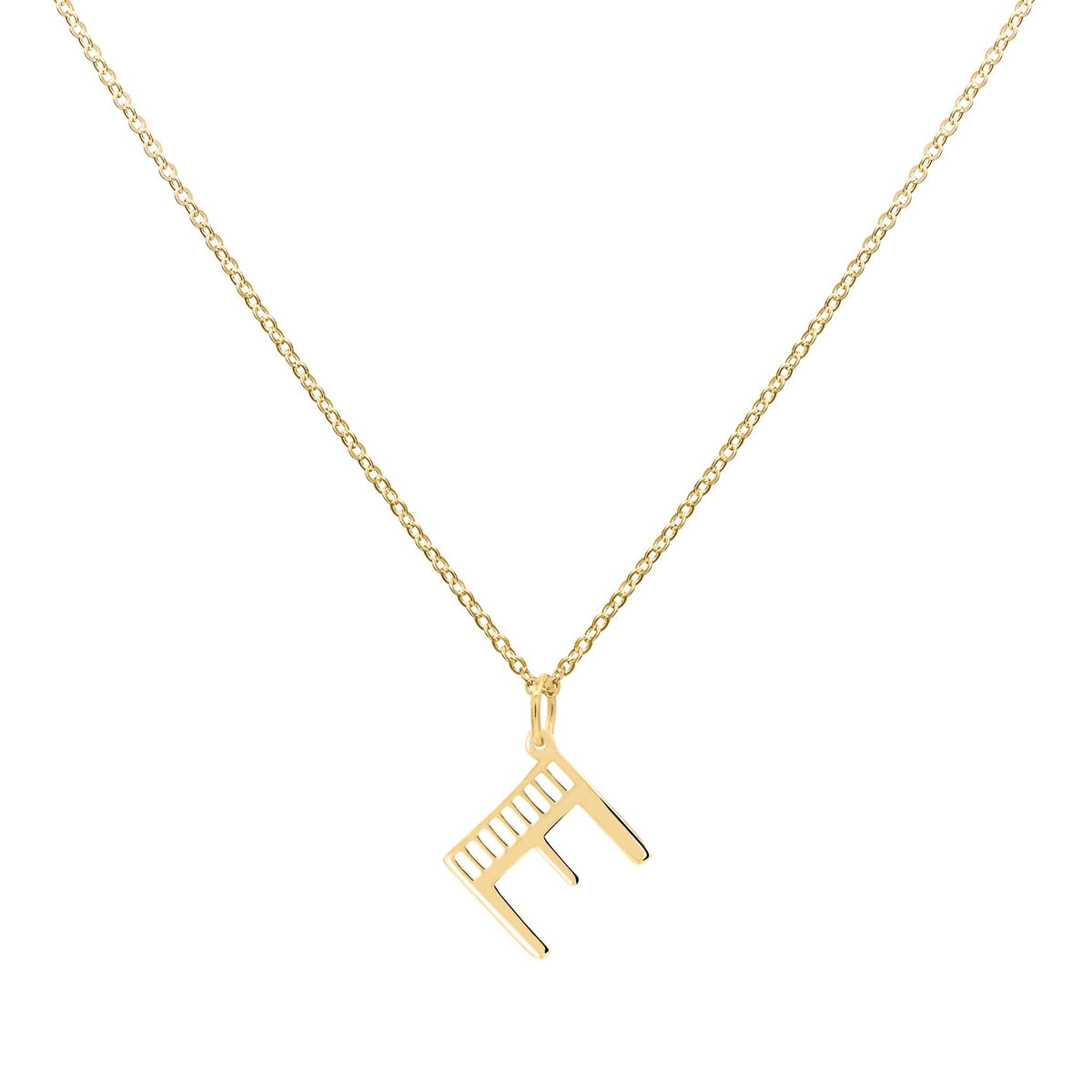 Essex Letter E Pendant in 14k Gold