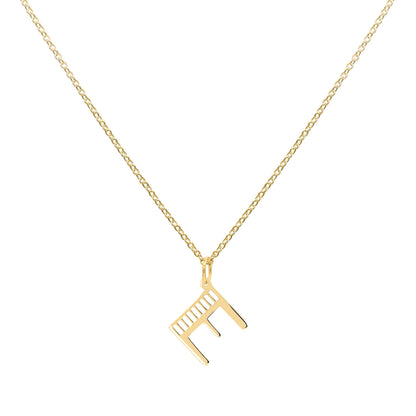 Essex Letter E Pendant in 14k Gold