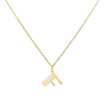 Essex Letter F Pendant in 14k Gold
