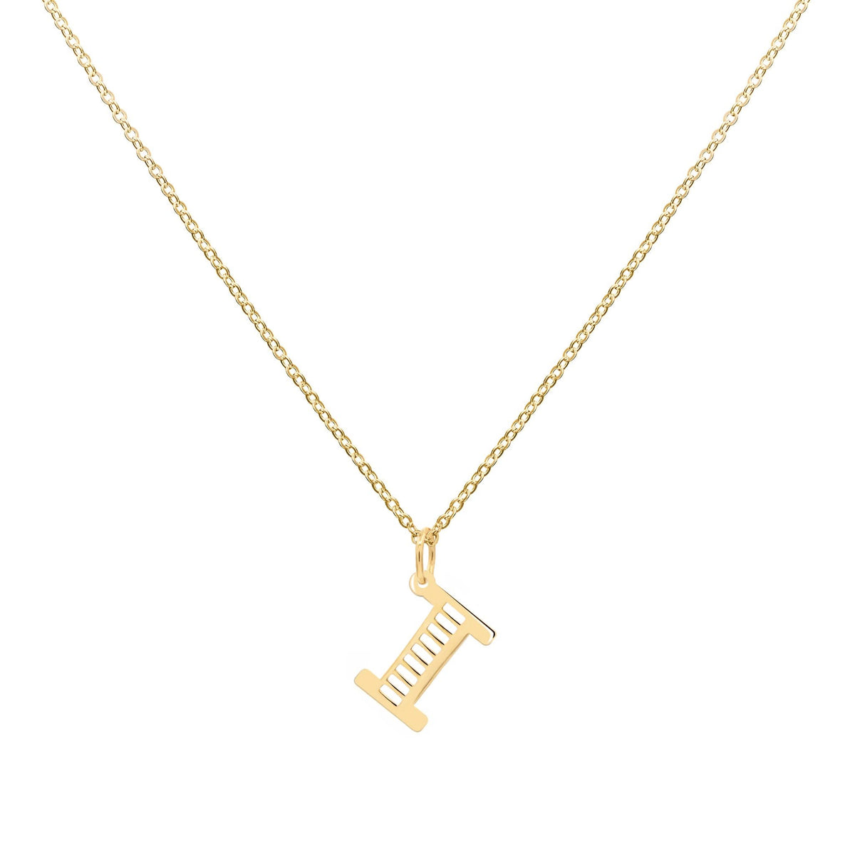 Essex Letter I Pendant in 14k Gold