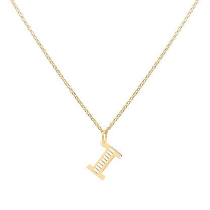 Essex Letter I Pendant in 14k Gold