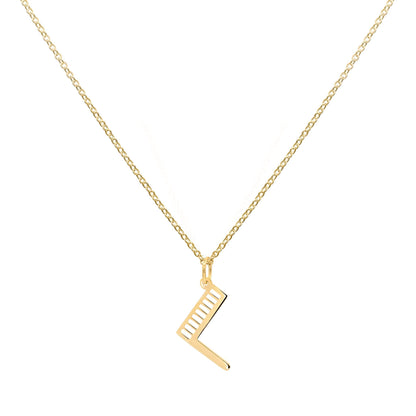 Essex Letter L Pendant in 14k Gold