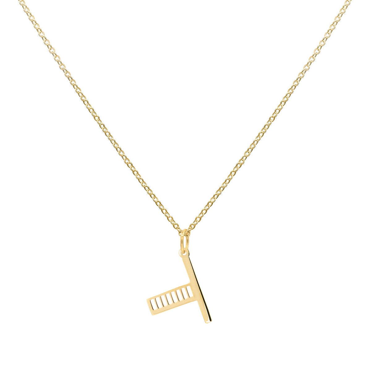 Essex Letter T Pendant in 14k Gold