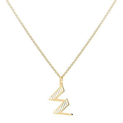 Essex Letter W Pendant in 14k Gold