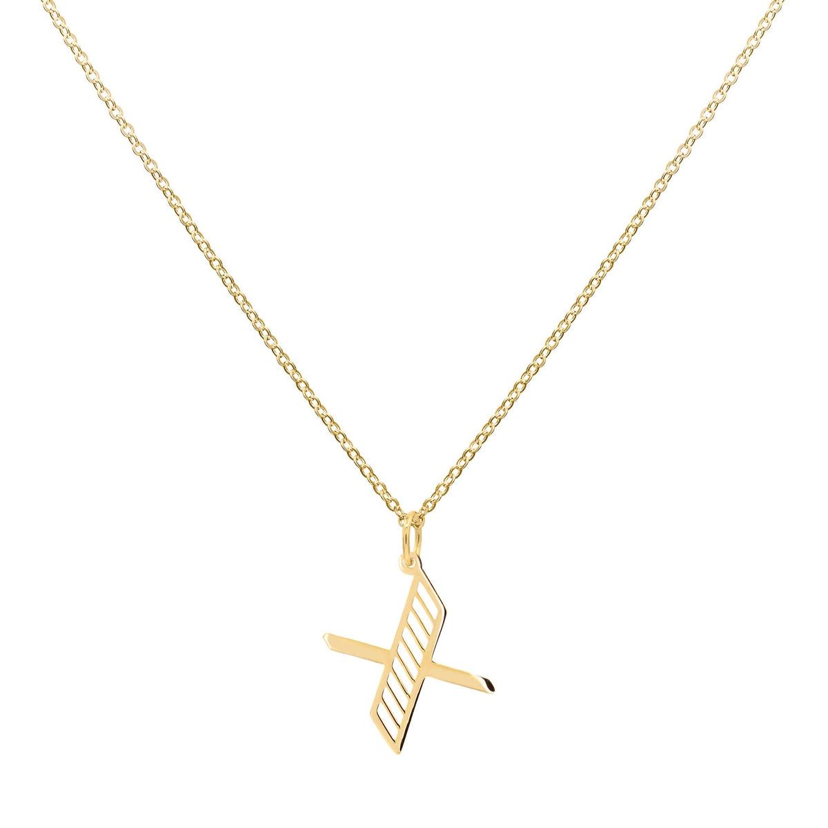 Essex Letter X Pendant in 14k Gold