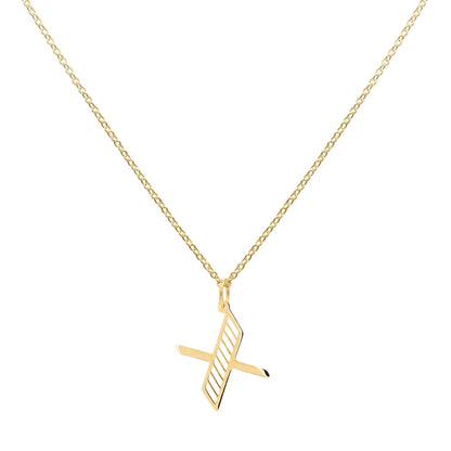 Essex Letter X Pendant in 14k Gold