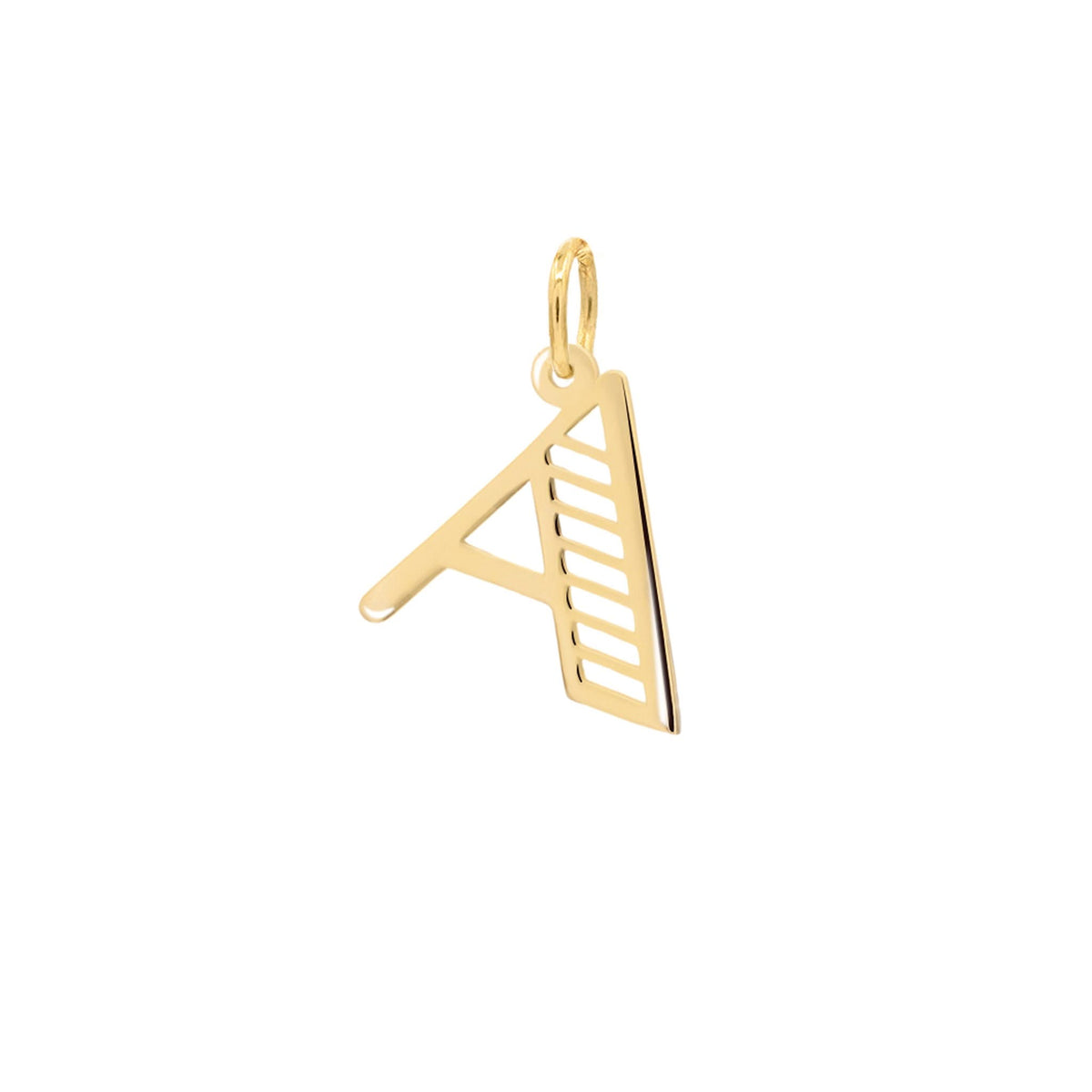 Essex Letter Pendant in 14k Gold