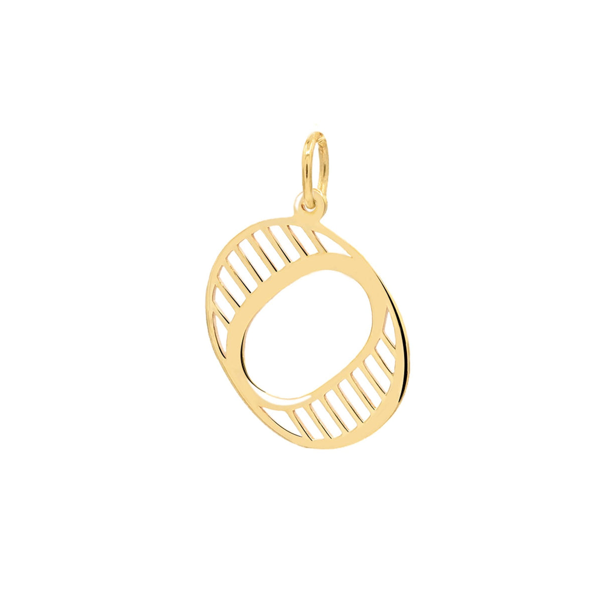Essex Letter O Pendant in 14k Gold