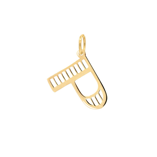 Essex Letter P Pendant in 14k Gold