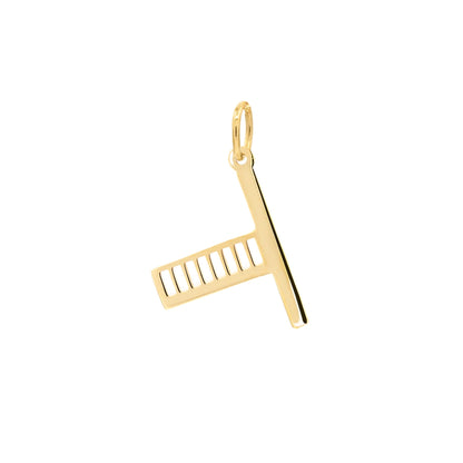 Essex Letter T Pendant in 14k Gold