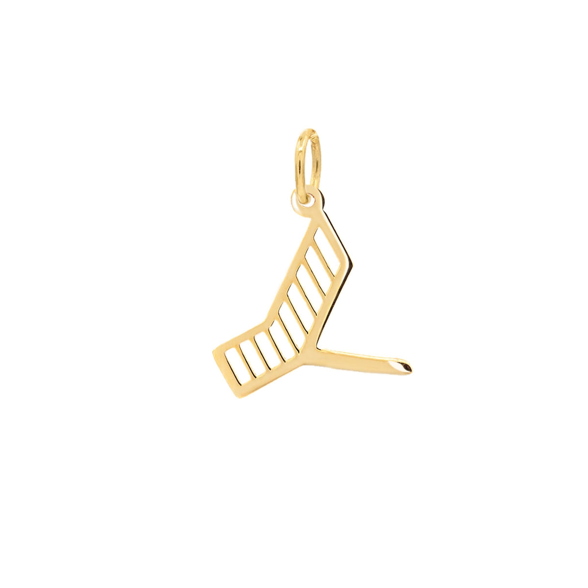 Essex Letter Y Pendant in 14k Gold