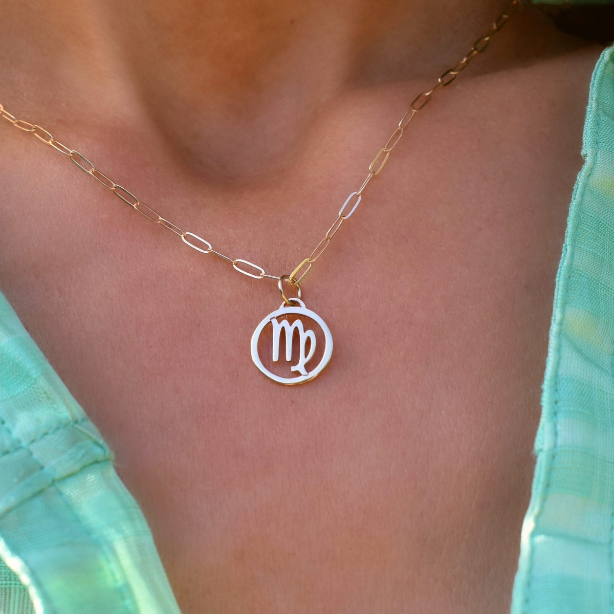 Zodiac Pendant in 14k Gold