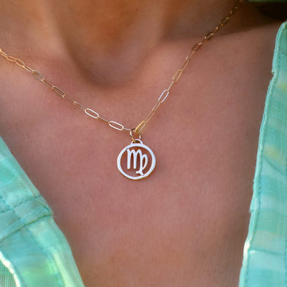 Zodiac Pendant in 14k Gold