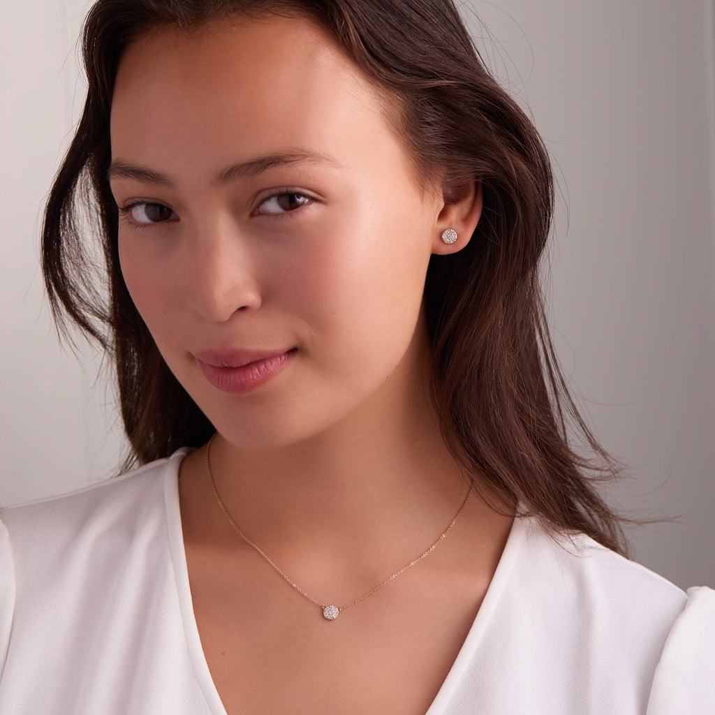 Rosecliff Birthstone Mini Stud Earrings in 14k Gold