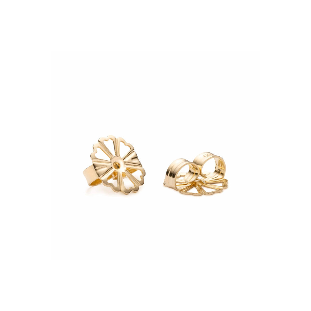 Barrington Quatrefoil Ruby & Diamond Earrings in 14k Gold (July)