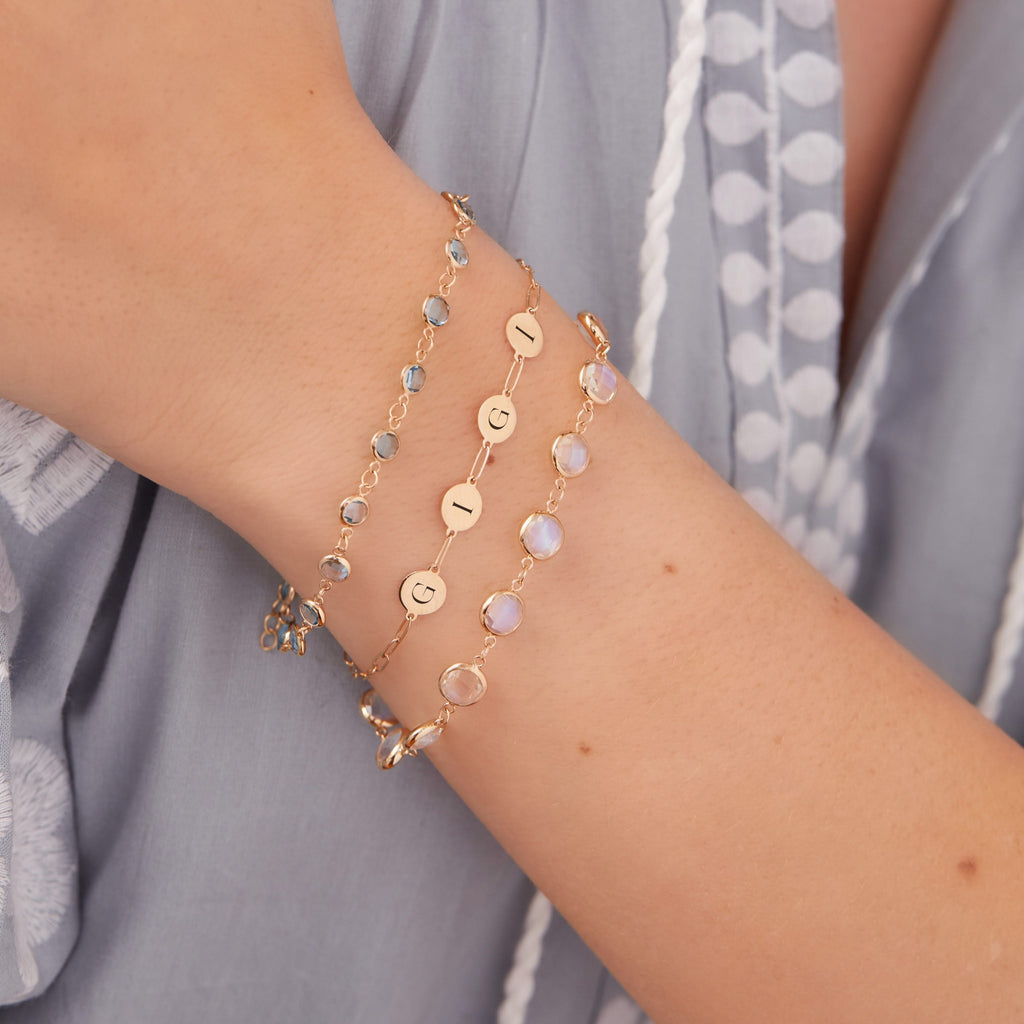 GIGI Bracelet on Adelaide Mini in 14k Gold