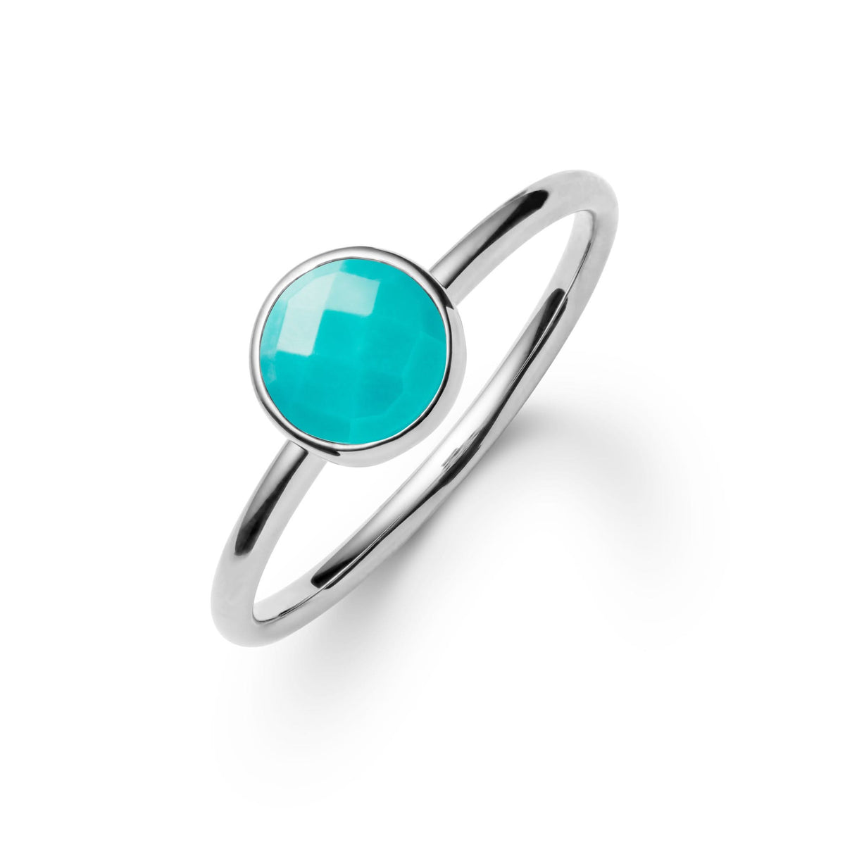 Grand Turquoise Ring in 14k Gold (December)