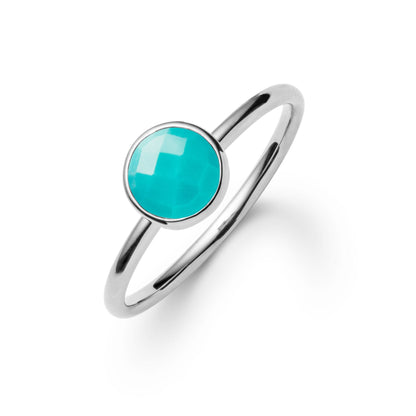 Grand Turquoise Ring in 14k Gold (December)